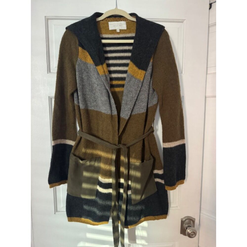 Angel of the North Anthropologie longline lambswool sweater/cardigan, Small